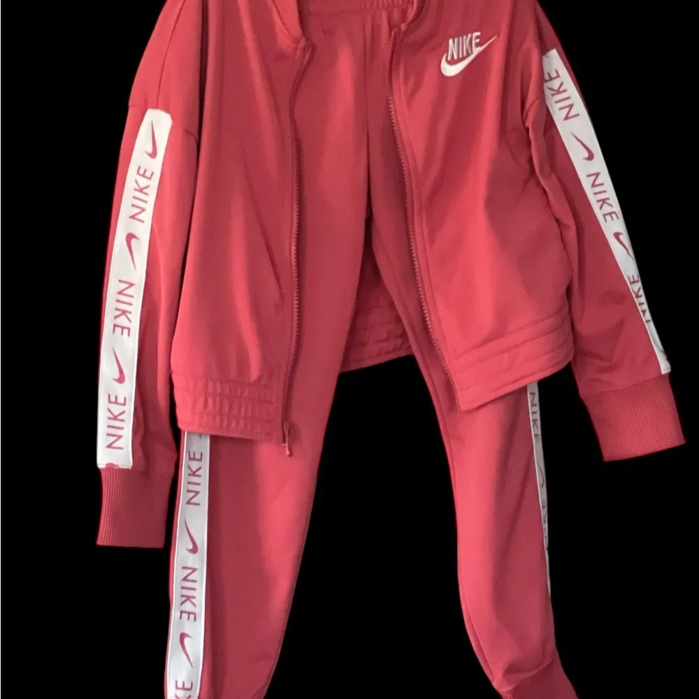 Nike Pink and White Tracksuit Set Size Small